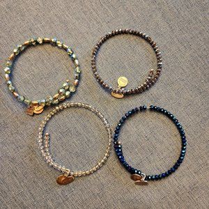 Alex & Ani Beaded Crystal Bracelet Set